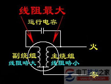 直流电机电容接线图与单相电电机正反转商品接线要领